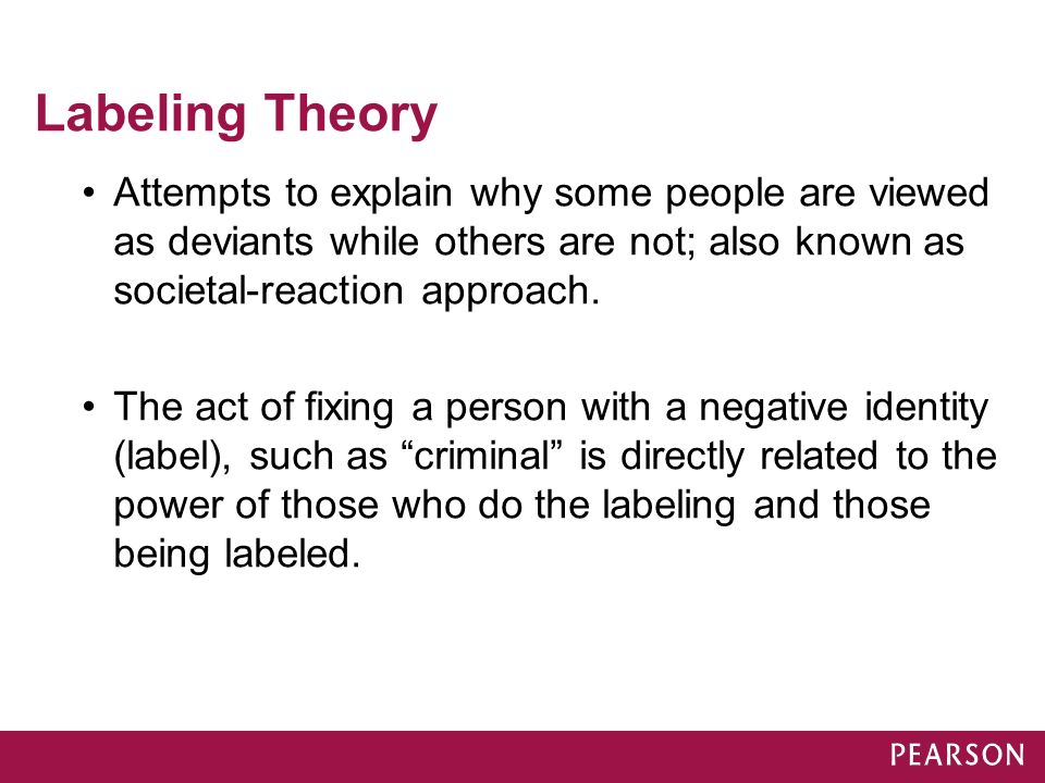 Labelling theory in explaining crime and